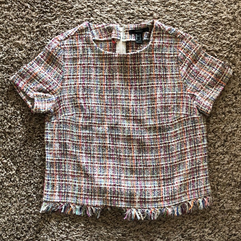 Forever 21 Tweed Top